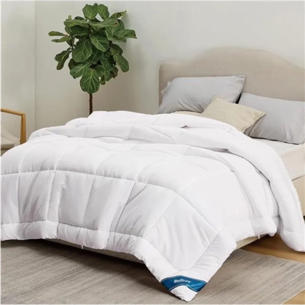 Queen Comforter Duvet Insert - Quilted White Comforters Queen Size, All Season